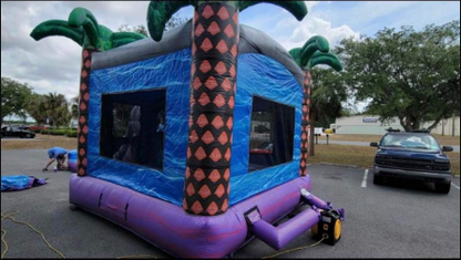 Bounce house/water slide combo