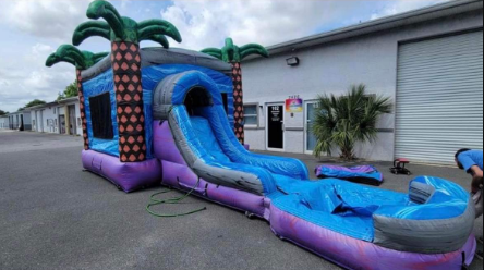 Bounce house/water slide combo